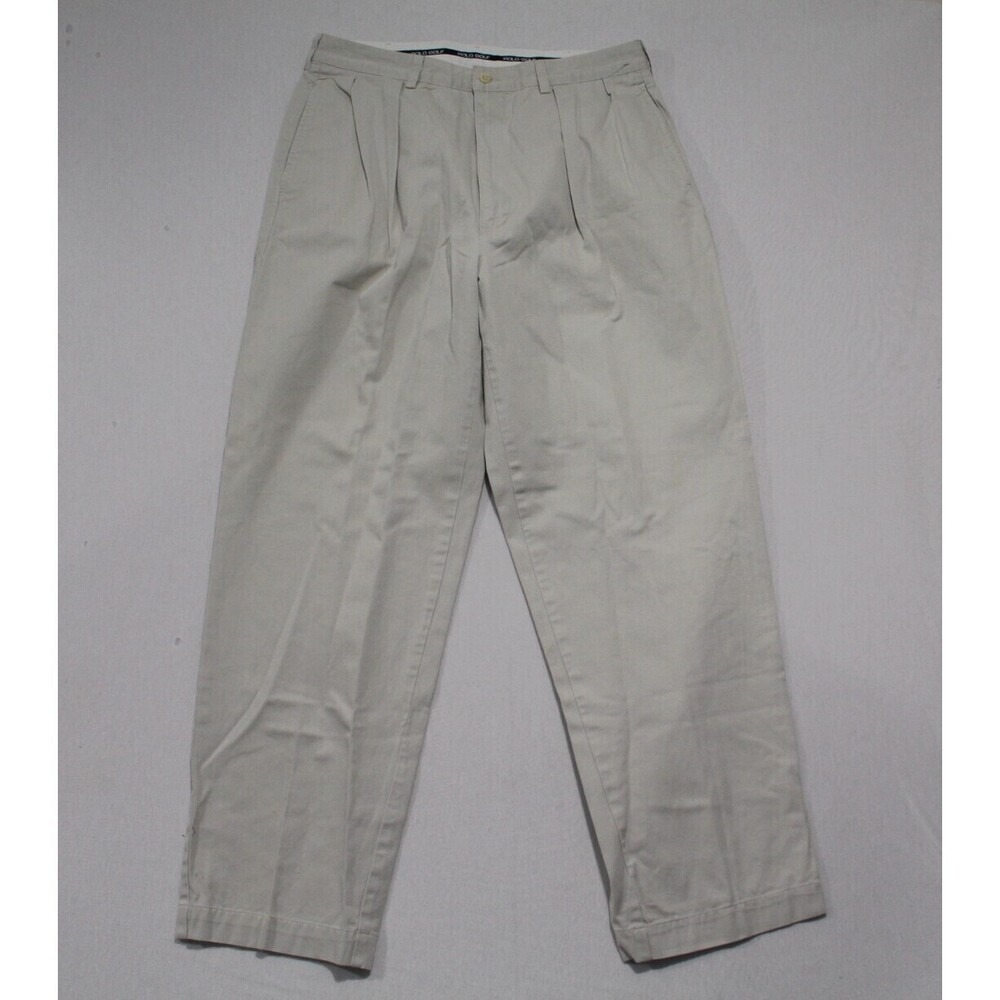 Polo Golf Tan Men Pants Chino Casual Size 35X32